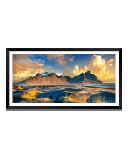 Nature Landscape Floating Frame Scenery Digital Print - (I5552) - 12x24 inch Modern Nature Wall Art for Living Room, Bedroom, Office, Hotels, Drawing Room