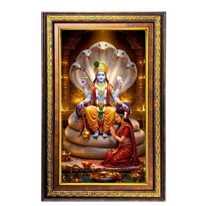 Lord Vishnu Digital Golden Balck Color Photo Frame | Hindu Religious Wall Decor | 12x18 Inches - Inspirational Wall Art For Office, Home Decor - Ideal Spiritual Gift (F16866) Lord Vishnu Digital Golden Balck Color Photo Frame | Hindu Religious Wall Decor | 12x18 Inches - Inspirational Wall Art For Office, Home Decor - Ideal Spiritual Gift (F16866)