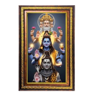 Lord Ganesha Digital Golden Balck Color Photo Frame | Hindu Religious Wall Decor | 10x16 Inches - Inspirational Wall Art For Office, Home Decor - Ideal Spiritual Gift (F16492) Lord Ganesha Digital Golden Balck Color Photo Frame | Hindu Religious Wall Decor | 10x16 Inches - Inspirational Wall Art For Office, Home Decor - Ideal Spiritual Gift (F16492)