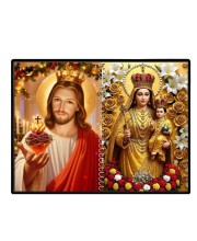Jesus Christ - Our Lady Of Good Health Laminated Photo - 7x9 Inches, Divine Blessings For Home & Office And Temple Decoration (F16353)
