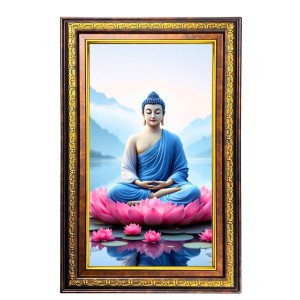 Lord Buddha Digital Golden Balck Color Photo Frame | Hindu Religious Wall Decor | 16x22 Inches - Inspirational Wall Art For Office, Home Decor - Ideal Spiritual Gift (F16839) Lord Buddha Digital Golden Balck Color Photo Frame | Hindu Religious Wall Decor | 16x22 Inches - Inspirational Wall Art For Office, Home Decor - Ideal Spiritual Gift (F16839)