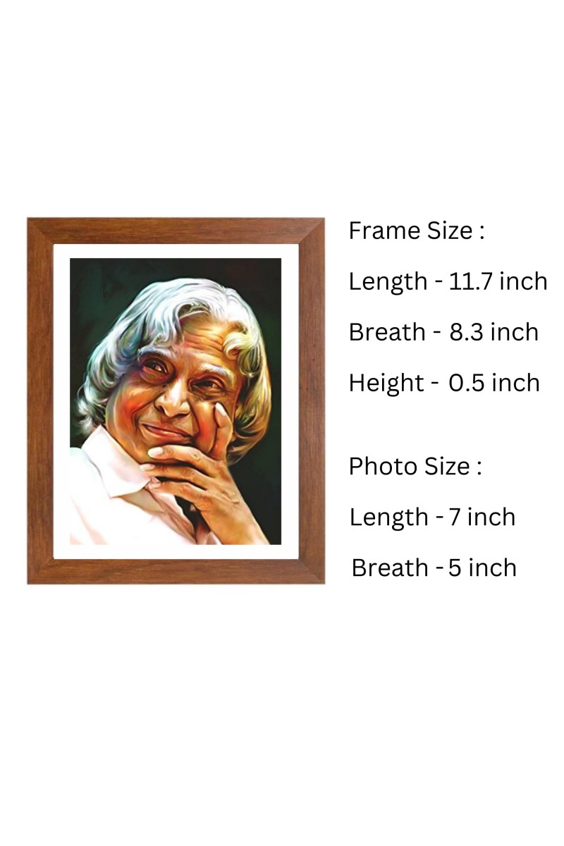 Inspirational Dr. A.P.J. Abdul Kalam Colored Photo |Motivational Wall Art for Home, Office, or Classroom