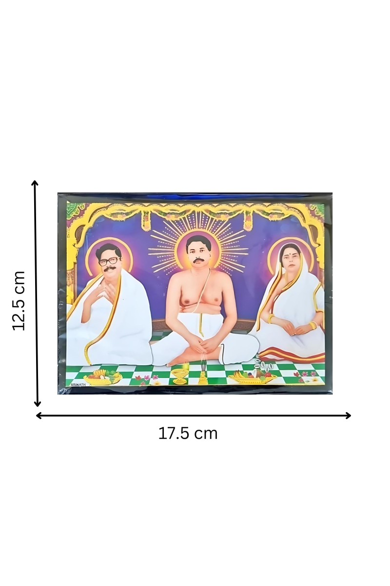 HiTechMart ANUKUL CH THAKUR PARIWAR (7X5 in) Wood Laminated Photo With Wall/Back Support Mount Religious Photo Frame Versatile Décor for Wall, Table, Ideal for Gifts, Puja, and Living Room Ambiance