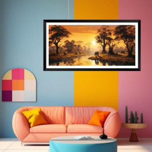 Nature Landscape Floating Frame Scenery Digital Print - (I5795) - 18x36 inch Modern Nature Wall Art for Living Room, Bedroom, Office, Hotels, Drawing Room Nature Landscape Floating Frame Scenery Digital Print - (I5795) - 18x36 inch Modern Nature Wall Art for Living Room, Bedroom, Office, Hotels, Drawing Room