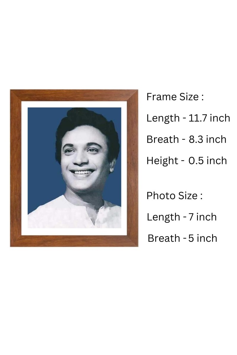 Uttam Kumar Black and White Photo | Iconic Bengali Actor Portrait | Vintage Tollywood Wall Art | Classic Cinema Decor |