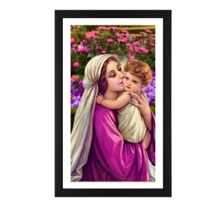 Mother Mary and Baby Jesus Colored Photograph |Divine Art | Perfect for Religious Decoration Mother Mary and Baby Jesus Colored Photograph |Divine Art | Perfect for Religious Decoration