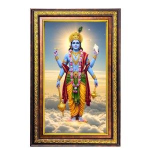 Lord Vishnu Digital Golden Balck Color Photo Frame | Hindu Religious Wall Decor | 14x20 Inches - Inspirational Wall Art For Office, Home Decor - Ideal Spiritual Gift (F16861) Lord Vishnu Digital Golden Balck Color Photo Frame | Hindu Religious Wall Decor | 14x20 Inches - Inspirational Wall Art For Office, Home Decor - Ideal Spiritual Gift (F16861)