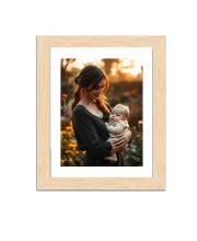 Mother and Child Colored Photograph |Heartwarming Wall Art | Perfect for Home or NurseryDecoration