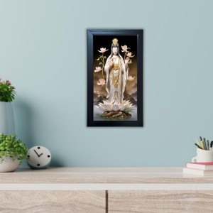 Hitech Sales Classic Kwan Yin And Guanyin Photo Frame Wall Art God Bless You Posters Buddhism Painting Living Room Decoration (39.5 x 24.3 cm) Hitech Sales Classic Kwan Yin And Guanyin Photo Frame Wall Art God Bless You Posters Buddhism Painting Living Room Decoration (39.5 x 24.3 cm)