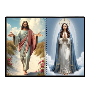 Jesus Christ-Our Lady Of Grace Laminated Photo - 7x9 Inches, Divine Blessings For Home & Office And Temple Decoration (F16390) Jesus Christ-Our Lady Of Grace Laminated Photo - 7x9 Inches, Divine Blessings For Home & Office And Temple Decoration (F16390)