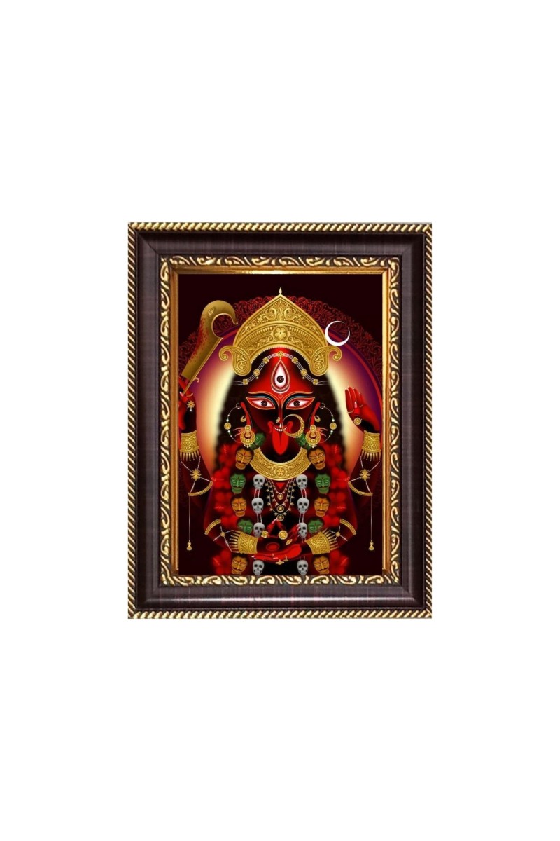 Maa kaali Digital Print Photo 8.7x10.7 inches - Vibrant Religious Wall Art for Home or Office Decor.