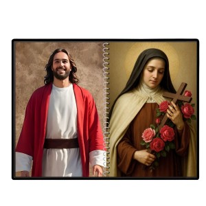 Jesus Christ-St. Therese Of Lisieux Laminated Photo - 7x9 Inches, Divine Blessings For Home & Office And Temple Decoration (F16408) Jesus Christ-St. Therese Of Lisieux Laminated Photo - 7x9 Inches, Divine Blessings For Home & Office And Temple Decoration (F16408)
