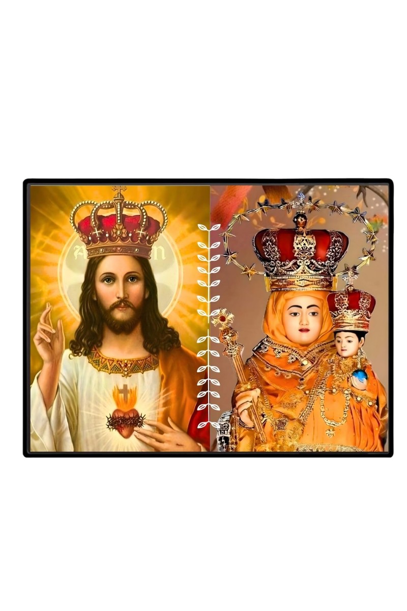 Jesus Lady Of Velankanni Laminated Photo - 7x9 Inches, Divine Blessings For Home & Office And Temple Decoration (F16202)