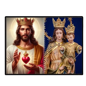 Jesus Christ - Our Lady Of Good Health Laminated Photo - 13x15 Inches, Divine Blessings For Home & Office And Temple Decoration (F16352)