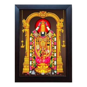 Hitech Divinity Eternity Spirituality Venkateswara Swami Tirupati Balaji Hrudhya Lakshmi Devi photo frame for Wall, Temple, Outdoor Spaces Home Decor, gifts (Pvc Frame and Front - Glass, 8 x 6 inch) Hitech Divinity Eternity Spirituality Venkateswara Swami Tirupati Balaji Hrudhya Lakshmi Devi photo frame for Wall, Temple, Outdoor Spaces Home Decor, gifts (Pvc Frame and Front - Glass, 8 x 6 inch)