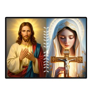 Jesus Christ - Our Lady Of Perpetual Help Laminated Photo - 11x13 Inches, Divine Blessings For Home & Office And Temple Decoration (F16267) Jesus Christ - Our Lady Of Perpetual Help Laminated Photo - 11x13 Inches, Divine Blessings For Home & Office And Temple Decoration (F16267)