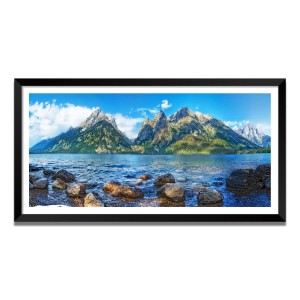 Nature Landscape Floating Frame Scenery Digital Print - (I5831) - 24x48 inch Modern Nature Wall Art for Living Room, Bedroom, Office, Hotels, Drawing Room Nature Landscape Floating Frame Scenery Digital Print - (I5831) - 24x48 inch Modern Nature Wall Art for Living Room, Bedroom, Office, Hotels, Drawing Room