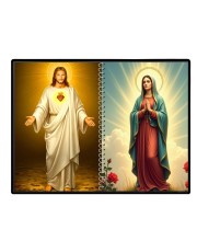 Esus Christ - Blessed Virgin Mary Laminated Photo - 5x7 Inches, Divine Blessings For Home & Office And Temple Decoration (F16429)
