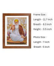 Guru Nanak Dev Ji Colored Photo | Divine Sikh Wall Art| Perfect for Home or OfficeDecoration | Devotional art