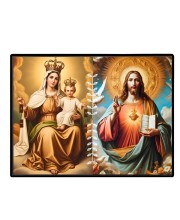 Jesus Lady Of FatimaLaminated Photo - 9x11 Inches, Divine Blessings For Home & Office And Temple Decoration (F16233)
