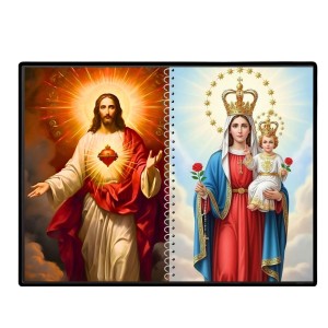 Jesus Christ-Mother Mary Laminated Photo - 7x9 Inches, Divine Blessings For Home & Office And Temple Decoration (F16416) Jesus Christ-Mother Mary Laminated Photo - 7x9 Inches, Divine Blessings For Home & Office And Temple Decoration (F16416)