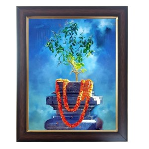 Hitech Sales Tulsi Ma Photo Frame for Pooja Room, Temple Decor, Home Decoration and Gift (Wall and Tabletop, Rectangular, Polystyrene Frame, Printed Photo, 24 x 29 cm, Black) Hitech Sales Tulsi Ma Photo Frame for Pooja Room, Temple Decor, Home Decoration and Gift (Wall and Tabletop, Rectangular, Polystyrene Frame, Printed Photo, 24 x 29 cm, Black)