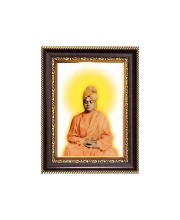 Swami Vibekananda Digital Print Photo 10.7x12.7 inches - Vibrant Religious Wall Art for Home or Office Decor.