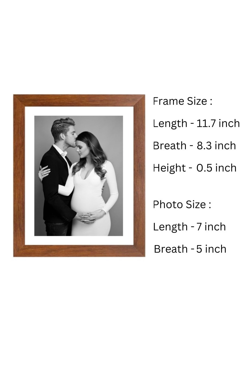 Black and White Photo of Expecting Couple | Husband, Wife, and Baby Bump Portrait | Romantic and Classic Family Wall Art |