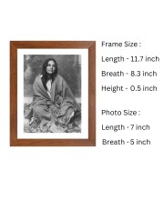 HiTechMart Anandamayee Maa | Black and White Photo | Divine Portrait of Anandamayi Ma
