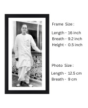 Netaji Subhas Chandra Bose Black Photograph |Historical Wall Art|Ideal for Home or Office Decor