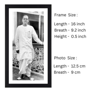 Netaji Subhas Chandra Bose Black Photograph |Historical Wall Art|Ideal for Home or Office Decor Netaji Subhas Chandra Bose Black Photograph |Historical Wall Art|Ideal for Home or Office Decor