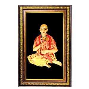 Sri Chaitanya Mahaprabhu Digital Golden Balck Color Photo Frame | Hindu Religious Wall Decor | 16x22 Inches - Inspirational Wall Art For Office, Home Decor - Ideal Spiritual Gift (F16696) Sri Chaitanya Mahaprabhu Digital Golden Balck Color Photo Frame | Hindu Religious Wall Decor | 16x22 Inches - Inspirational Wall Art For Office, Home Decor - Ideal Spiritual Gift (F16696)