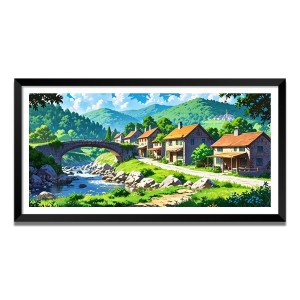 Nature Landscape Floating Frame Scenery Digital Print - (I5717) - 18x36 inch Modern Nature Wall Art for Living Room, Bedroom, Office, Hotels, Drawing Room Nature Landscape Floating Frame Scenery Digital Print - (I5717) - 18x36 inch Modern Nature Wall Art for Living Room, Bedroom, Office, Hotels, Drawing Room