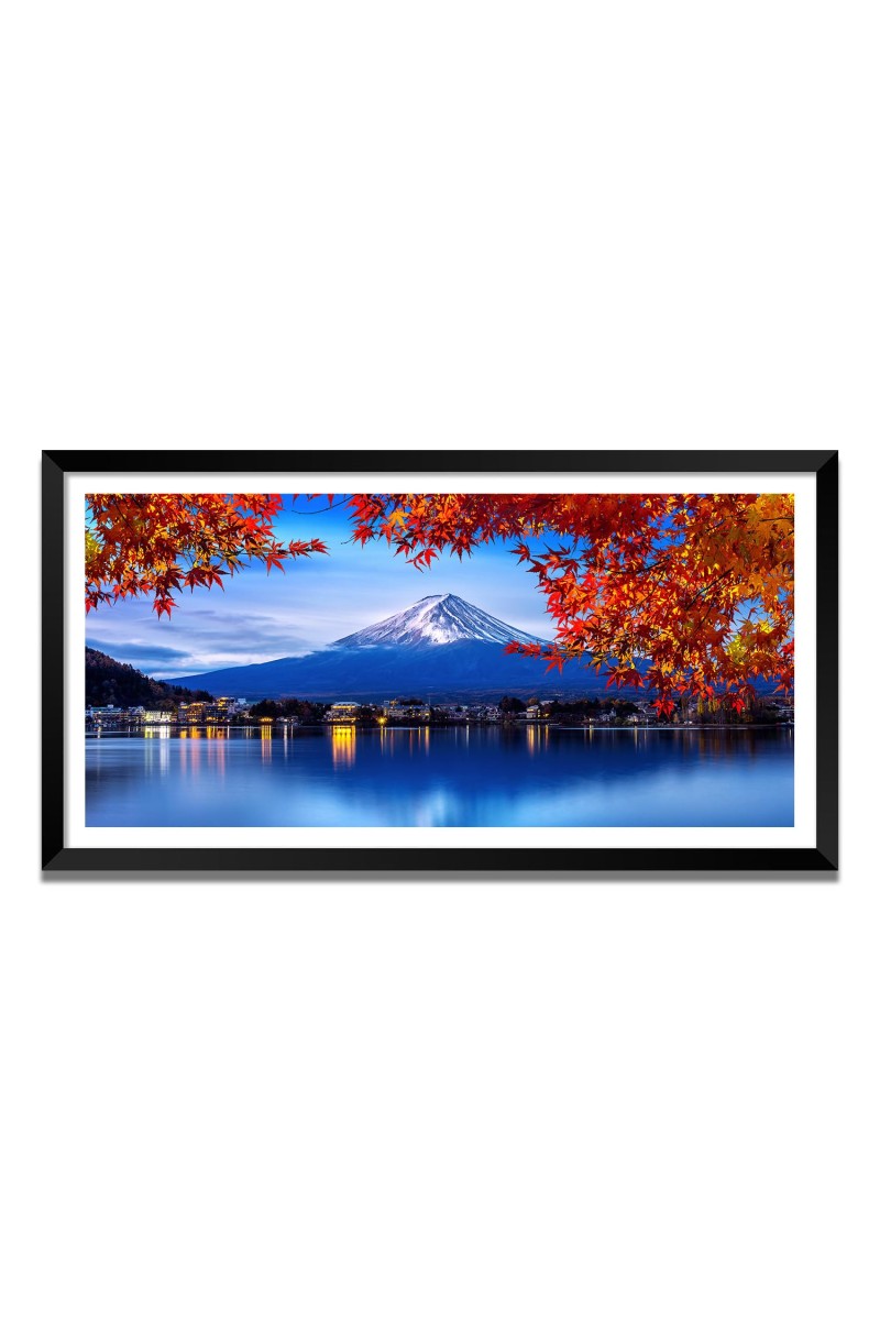 Nature Landscape Floating Frame Scenery Digital Print - (I5554) - 24x36 inch Modern Nature Wall Art for Living Room, Bedroom, Office, Hotels, Drawing Room