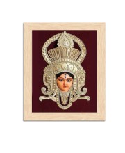Maa Durga Colored Photo | Hindu Goddess Wall Art for Home & Temple Decoration|Sacred Religious Wall Hanging for Pooja Rooms