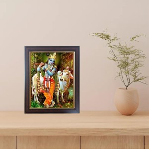 Hitech Sales Lord Krishna Photo Frame for Pooja Room, Temple Decor, Home Decoration and Gift Hitech Sales Lord Krishna Photo Frame for Pooja Room, Temple Decor, Home Decoration and Gift