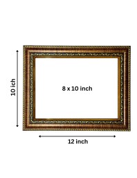 HiTech Sales Yashoda Reprimands Bal Gopal Drinking Milk from Cow's Udder Painting for Living Room, Home Decor, Bedroom, Office with PVC Frame & Front Face - Glass (12 x 10 in)