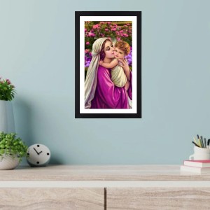 Mother Mary and Baby Jesus Colored Photograph |Divine Art | Perfect for Religious Decoration Mother Mary and Baby Jesus Colored Photograph |Divine Art | Perfect for Religious Decoration