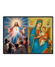Jesus Christ-Our Lady Of Perpetual Help Laminated Photo - 7x9 Inches, Divine Blessings For Home & Office And Temple Decoration (F16363)