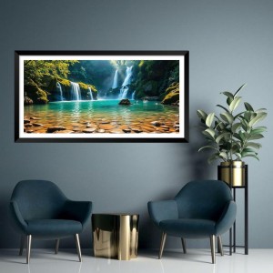 Nature Landscape Floating Frame Scenery Digital Print - (I5622) - 12x24 inch Modern Nature Wall Art for Living Room, Bedroom, Office, Hotels, Drawing Room Nature Landscape Floating Frame Scenery Digital Print - (I5622) - 12x24 inch Modern Nature Wall Art for Living Room, Bedroom, Office, Hotels, Drawing Room