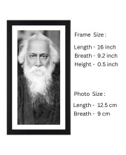 Kabiguru Rabindranath Tagore Black and white Photo | Perfect for Home or OfficeDecoration