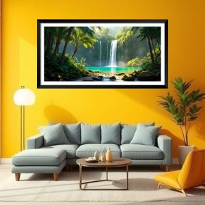 Nature Landscape Floating Frame Scenery Digital Print - (I5583) - 18x36 inch Modern Nature Wall Art for Living Room, Bedroom, Office, Hotels, Drawing Room Nature Landscape Floating Frame Scenery Digital Print - (I5583) - 18x36 inch Modern Nature Wall Art for Living Room, Bedroom, Office, Hotels, Drawing Room