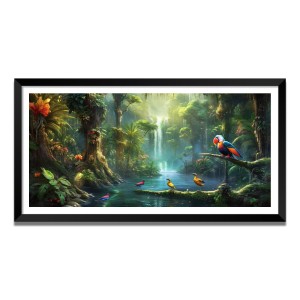 Nature Landscape Floating Frame Scenery Digital Print - (I5796) - 24x36 inch Modern Nature Wall Art for Living Room, Bedroom, Office, Hotels, Drawing Room Nature Landscape Floating Frame Scenery Digital Print - (I5796) - 24x36 inch Modern Nature Wall Art for Living Room, Bedroom, Office, Hotels, Drawing Room