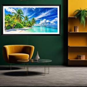 Nature Landscape Floating Frame Scenery Digital Print - (I5706) - 24x36 inch Modern Nature Wall Art for Living Room, Bedroom, Office, Hotels, Drawing Room Nature Landscape Floating Frame Scenery Digital Print - (I5706) - 24x36 inch Modern Nature Wall Art for Living Room, Bedroom, Office, Hotels, Drawing Room