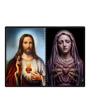 Jesus Christ-Our Lady Of Sorrows Laminated Photo - 7x9 Inches, Divine Blessings For Home & Office And Temple Decoration (F16336)