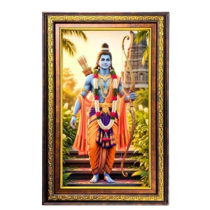 Lord Rama Digital Golden Balck Color Photo Frame | Hindu Religious Wall Decor | 10x16 Inches - Inspirational Wall Art For Office, Home Decor - Ideal Spiritual Gift (F16854) Lord Rama Digital Golden Balck Color Photo Frame | Hindu Religious Wall Decor | 10x16 Inches - Inspirational Wall Art For Office, Home Decor - Ideal Spiritual Gift (F16854)
