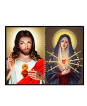 Jesus Christ-Our Lady Of Sorrows Laminated Photo - 7x9 Inches, Divine Blessings For Home & Office And Temple Decoration (F16339)