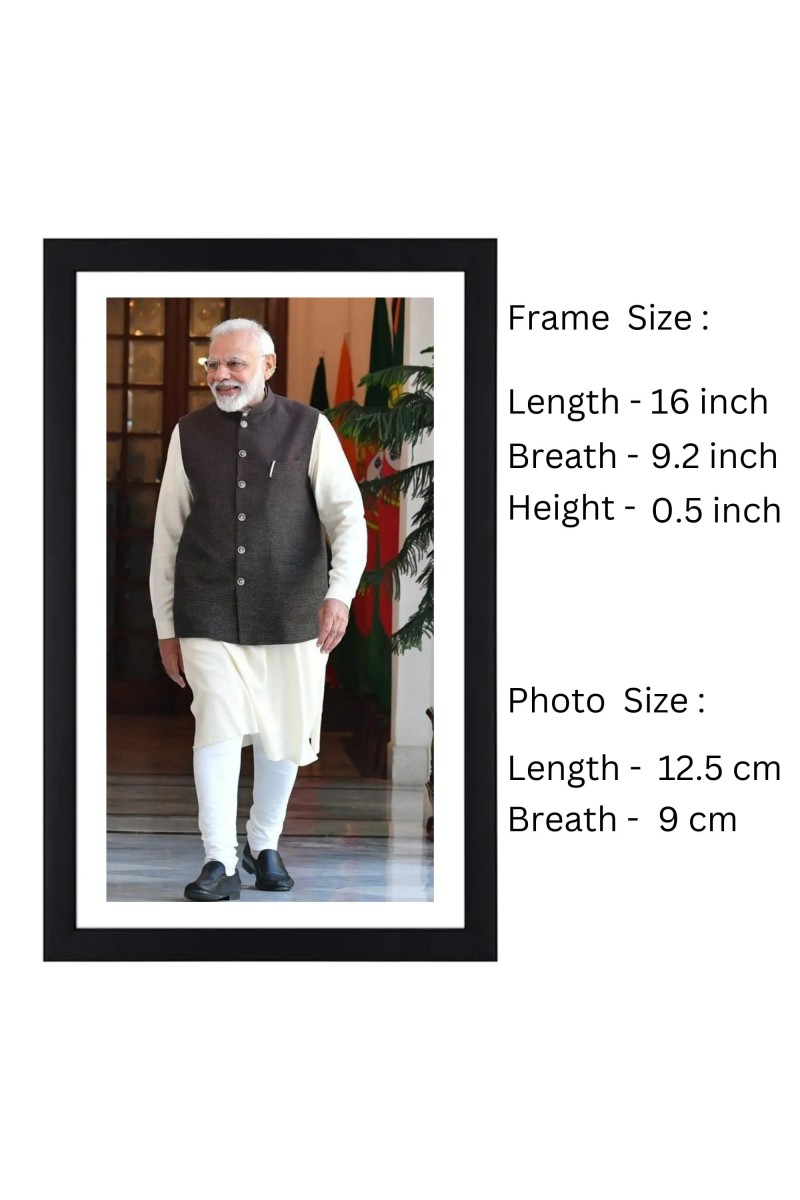 Prime Minister Narendra Modi Colored Photograph | Iconic Leadership Wall Art | Indian most popular leader