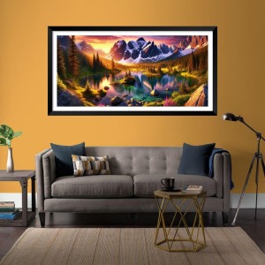 Nature Landscape Floating Frame Scenery Digital Print - (I5782) - 12x24 inch Modern Nature Wall Art for Living Room, Bedroom, Office, Hotels, Drawing Room Nature Landscape Floating Frame Scenery Digital Print - (I5782) - 12x24 inch Modern Nature Wall Art for Living Room, Bedroom, Office, Hotels, Drawing Room