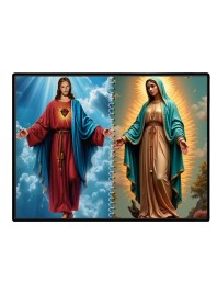 Esus Christ - Blessed Virgin Mary Laminated Photo - 9x11 Inches, Divine Blessings For Home & Office And Temple Decoration (F16428)